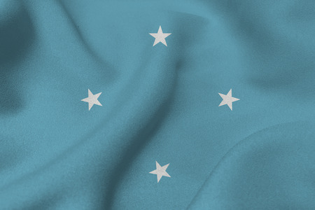 Micronesia flag 3D illustration symbol. Federated states of micronesiaの写真素材