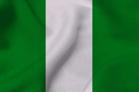 Nigeria flag ,Nigeria national flag 3D illustration symbolの写真素材