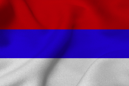 Russia national flag 3D illustration symbol. Russia flagの写真素材