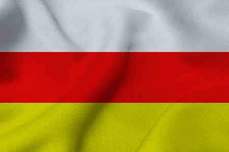 South ossetia flag 3D illustration symbolの写真素材