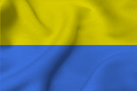 Ukraine national flag 3D illustration symbolの写真素材