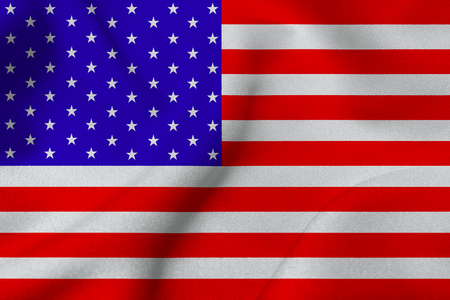 American flag ,USA national flag 3D illustration symbol.の写真素材