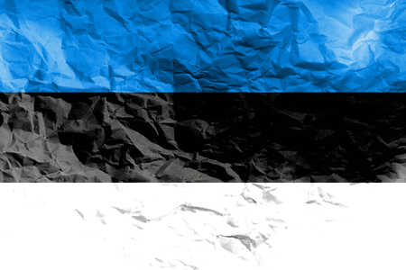 Estonia national flag 3D illustration symbol.の写真素材