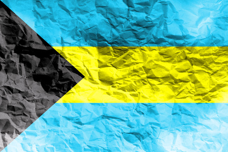 Bahamas flag 3D illustration symbol, 3D Bahamas flagの写真素材