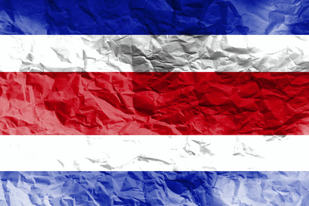 Costa Rica flag 3D illustration symbol. Costa flagの写真素材