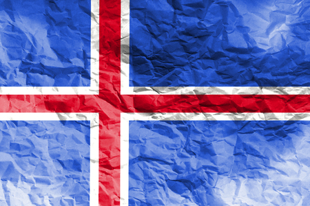 Aland national flag 3D illustration symbol. Aland flag backgroundの写真素材