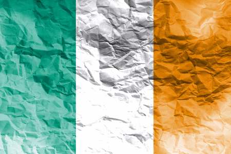 Ireland flag 3D illustration symbol ,original and simple Ireland Nation flagの写真素材