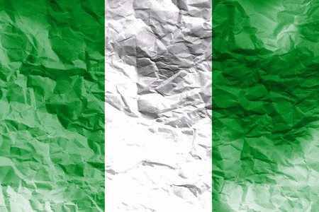 Nigeria flag ,Nigeria national flag 3D illustration symbolの写真素材