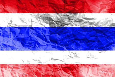 Thailand national flag 3D illustration symbol.の写真素材