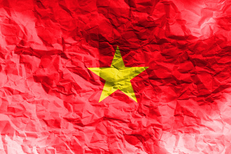 Vietnam national flag 3D illustration symbol.の写真素材