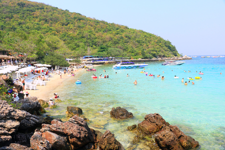 Beautiful Landscape of thailand sea ,koh-larn island- Pattayaのeditorial素材