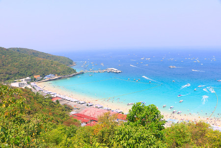 Beautiful Landscape of thailand sea ,koh-larn island- Pattayaの写真素材