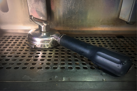Espresso coffree equipment machine for brewing coffeeの写真素材