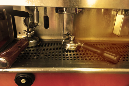 Espresso coffree equipment machine for brewing coffeeの写真素材