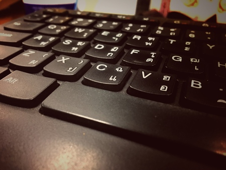 Computor notebook keyboard technology backgroundの写真素材