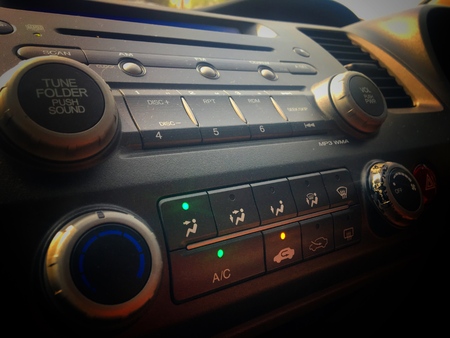 Display Audio bottom control panel ,Audio bottom controlの写真素材