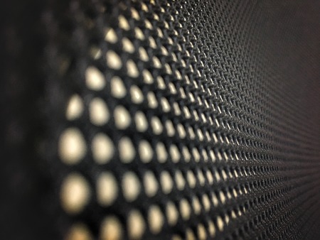 High resolution net concept perforated pattern texture mesh backgroundの写真素材