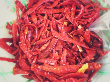 Red dry guinea-pepperの写真素材