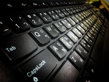 Computor notebook keyboard technology backgroundの写真素材