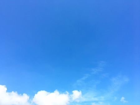 Beautiful blue sky backgroundの写真素材