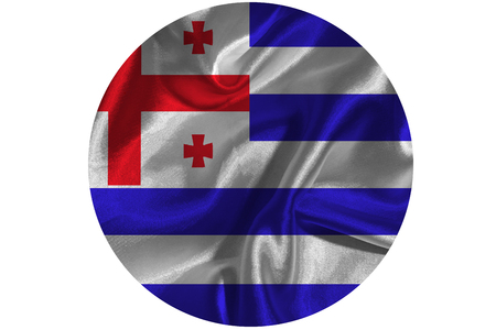 Adjara national flag 3D illustration symbol.の写真素材