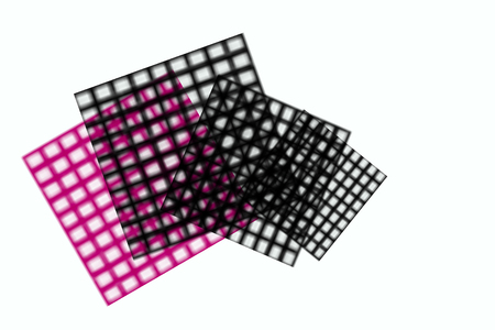 Net table design on the white backgroundの写真素材