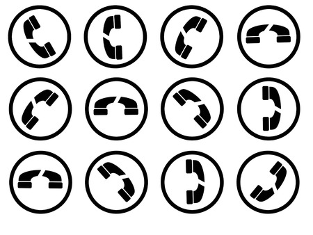 Telephone logo design backgroundの写真素材