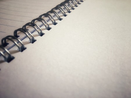 white Paper book and pencils with vintage color styleの写真素材