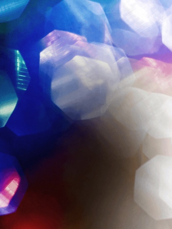 Blurred of multi colored effect on the black color background-Abstract colorful background.