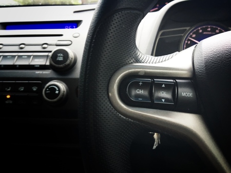 Mileage display panel on the racing car. Dashboard control cars. Analog display panelの写真素材