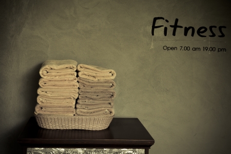 Towels in the gym.の写真素材