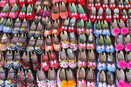 Fancy shoes in thaimarket  Handmade shoes のeditorial素材