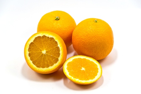 Orange on a white background.の写真素材