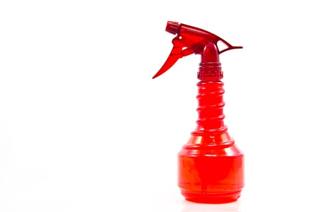 Spray bottle on a white background.の写真素材