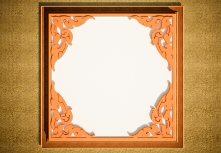 3D thai style frame created from computer programs の写真素材