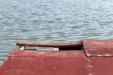 Damaged waterfront vulnerable の写真素材