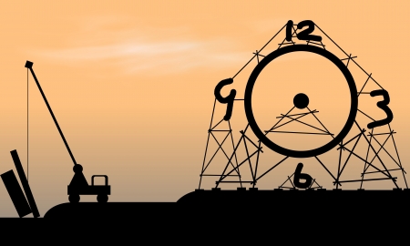 Abstract about time Creation of computer programs の写真素材