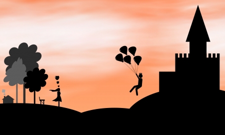 Abstract  of Boundless love  Creation of computer programs の写真素材