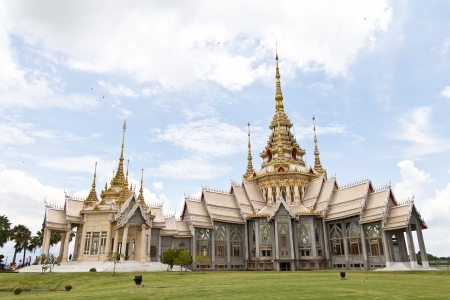 Cathedral of covers a large statue of Buddha Nakhon Ratchasima Thailandの写真素材