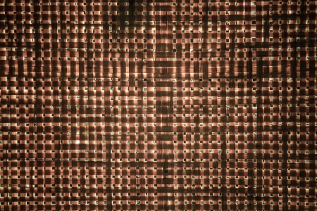 Translucent bamboo sieve Household appliances, woven with bamboo の写真素材