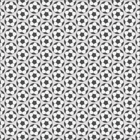 Soccer ball pattern.monochrome background design. vector illustration.のイラスト素材