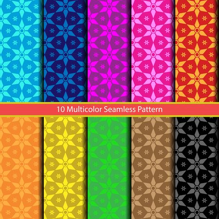 multicolor seamless pattern. vector illustration.のイラスト素材