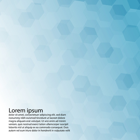 Vector Geometric Abstract Background. Illustration Blue Backdrop with Copy Space.のイラスト素材