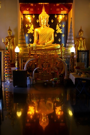 Buddha image in a templeのeditorial素材