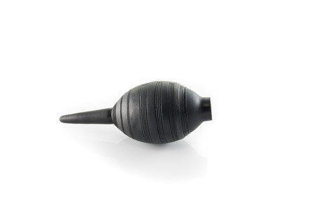 Small rubber bellows used for cleaning lenses.の写真素材