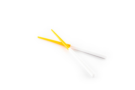 Chopsticks isolated on white backgroundの写真素材