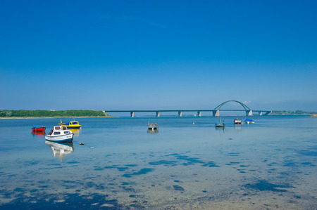 FehmarnsundbrÃ¼cke, Fehmarn, Ostsee, Schleswig-Holstein, Deutschland, Europaの写真素材