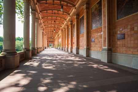 Pump Room with Corinthian columns in Baden Badenのeditorial素材