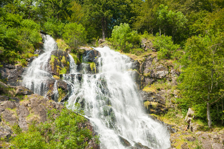 Todtnauer waterfalls, Black Forest, Baden-Wuerttemberg, Germany, Europeの写真素材