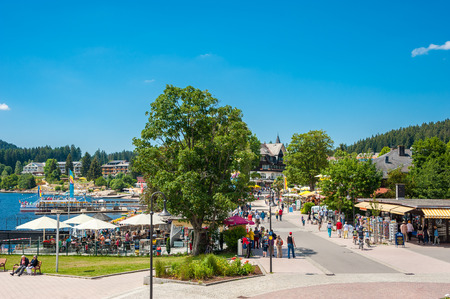 The Promenade in Titisee-Neustadt, Black Forest, Baden-Wuerttemberg, Germany, Europeのeditorial素材
